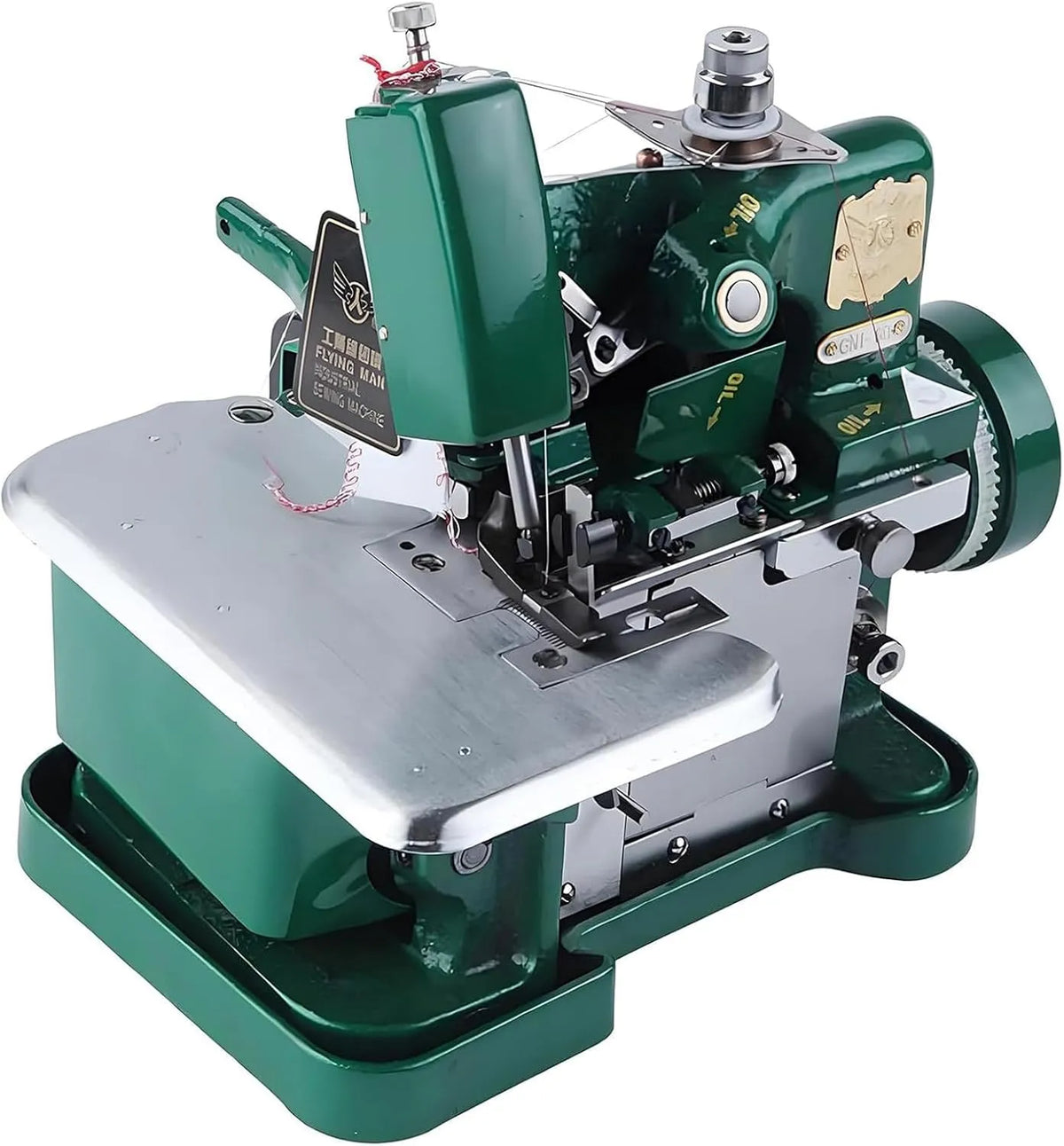 Overlock-Nähmaschine, elektrische Nähmaschine, gewerblich, für professionellen Bekleidungsbau und Stoffveredelung