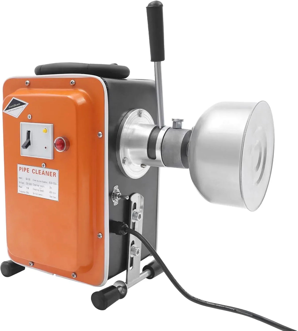20M Rohrreinigungsmaschine, Rohrreinigungsgerät, Abflussreiniger, Rohrreiniger, 750 W, 20 M, Restaurant, für Toiletten Restaurantkanälen