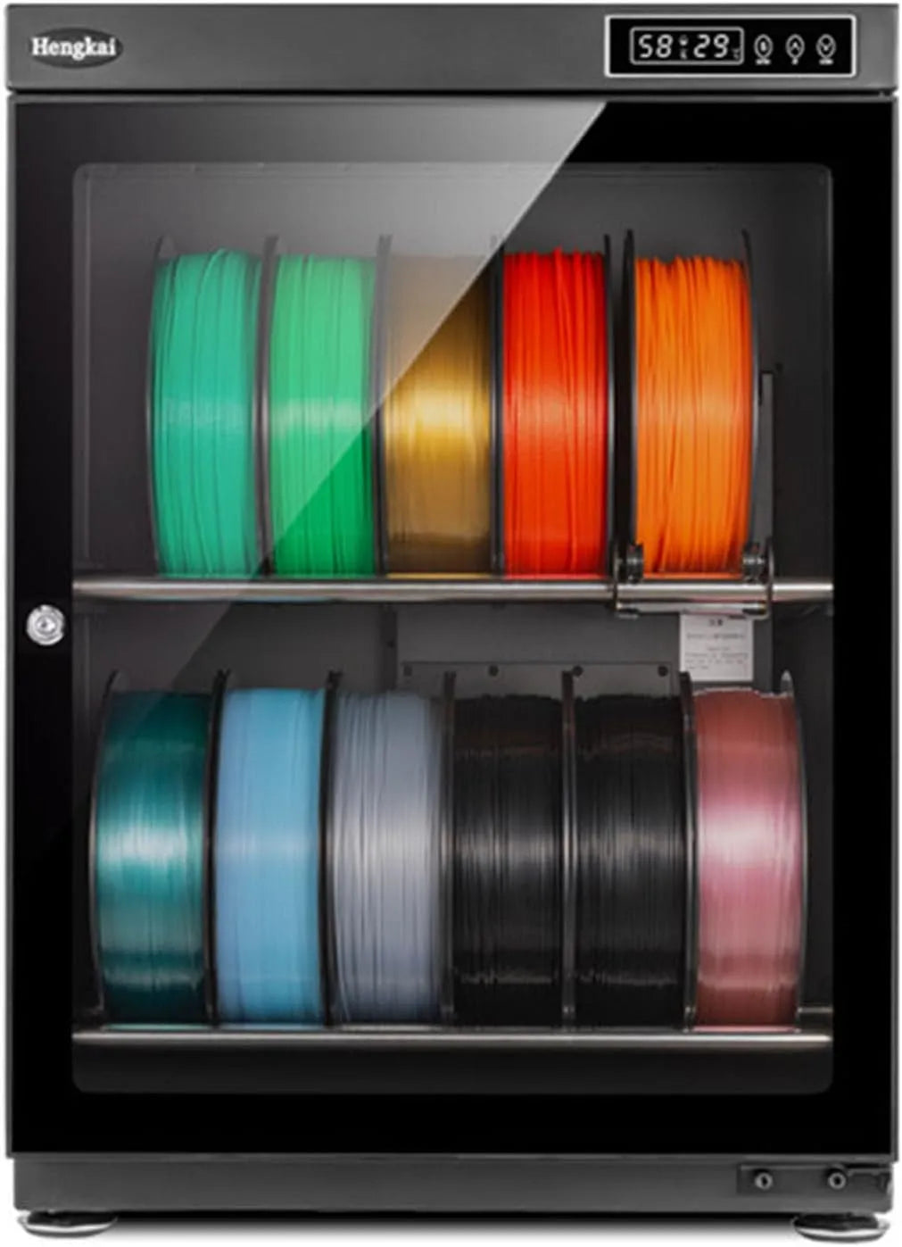 Luftentfeuchter, Trockenschrank 3D-Druckfilament 3D-Druckmaterialien, Transportrollen, 3D-Optik, Geeignet Für Wie Nylon/Pla/Abs/Petg/TPU 2layers