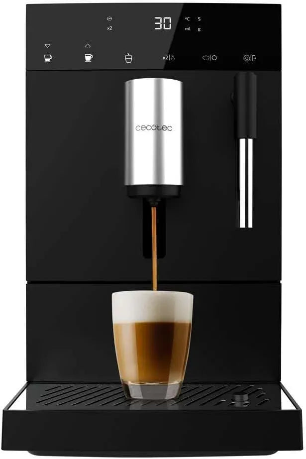 Cecotec Kaffeevollautomat, 1350 W, 19 Bar, automatische Kaffeemaschine, Kaffeevollautomat Cremmaet Compact Steam