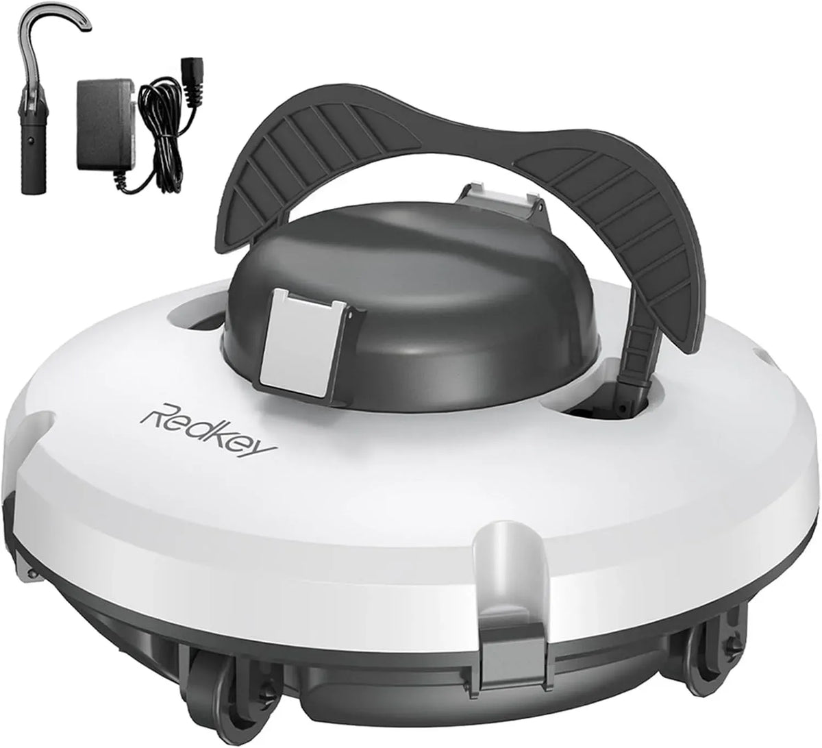 S100 Poolreinigungsroboter, Poolreiniger, Poolroboter, Akku, 120 m, kabellos, für Flache Pools bis zu 120 m², Redkey
