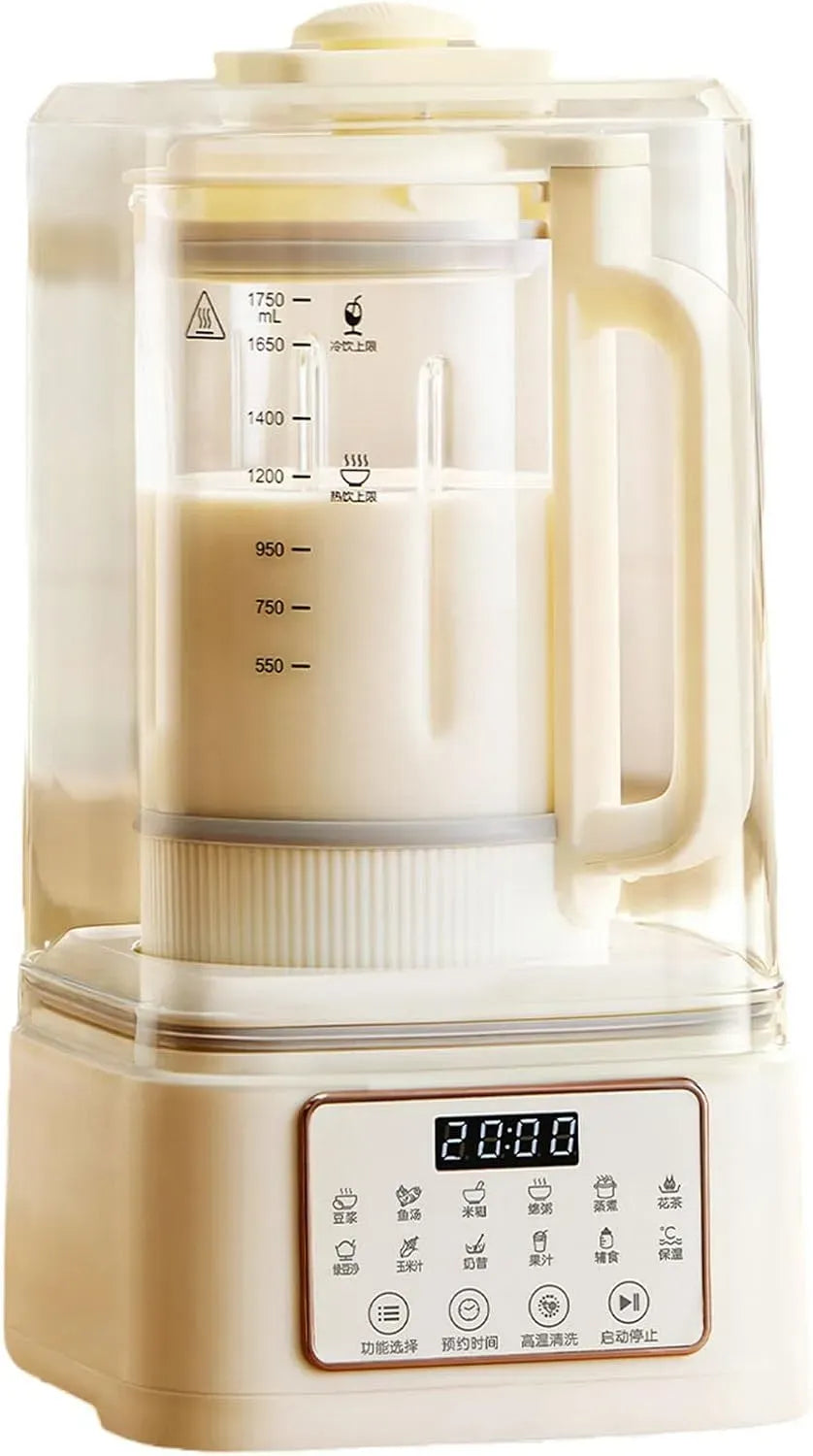 Sojamilchbereiter, Milchmaschine, 1750 ml, Warmhaltefunktion, Wärmefunktion