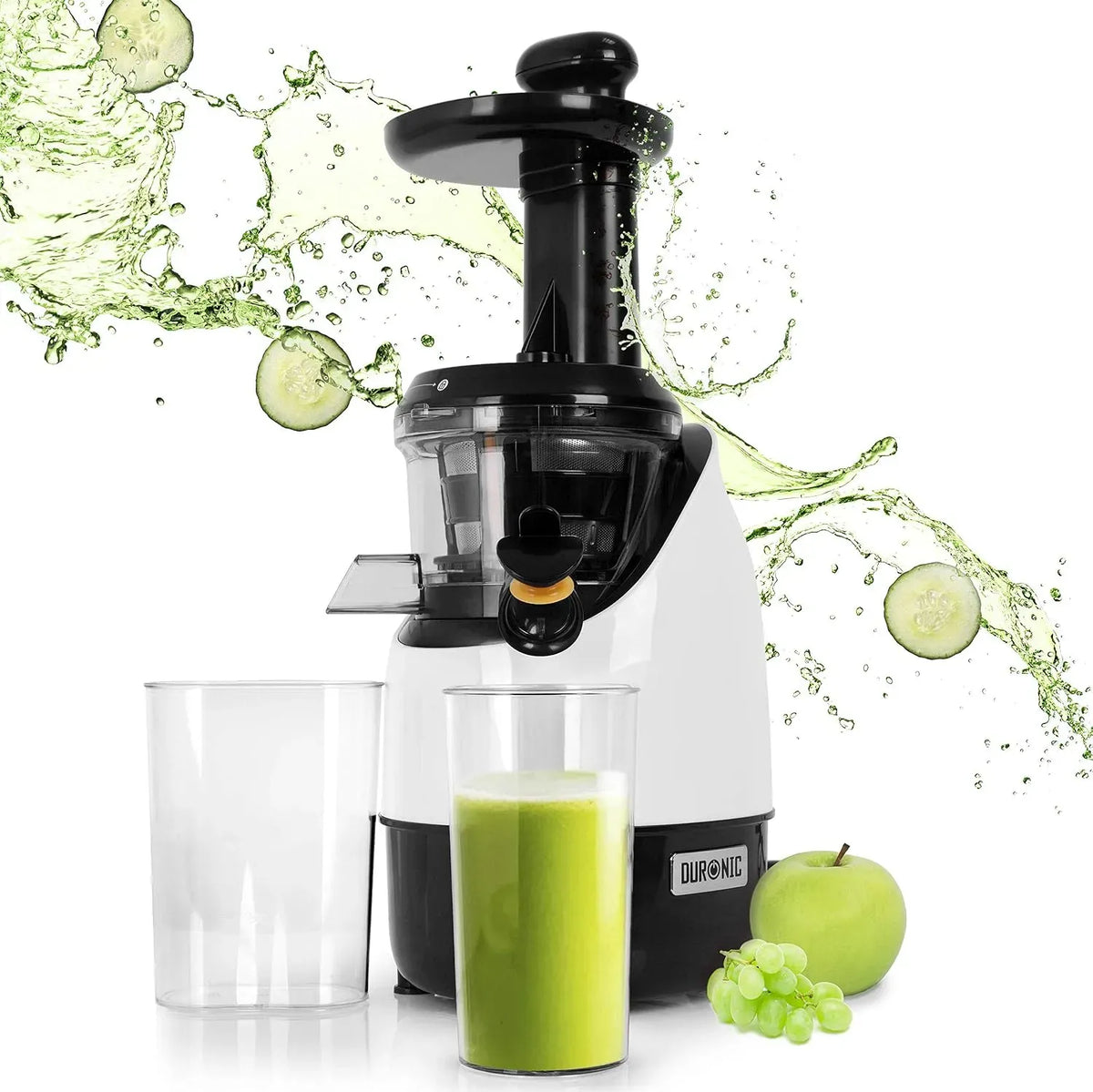 JE2 Kaltpresse, Juicer, 220 W, Duronic Slow Juicer, langsam drehende Kaltpresse