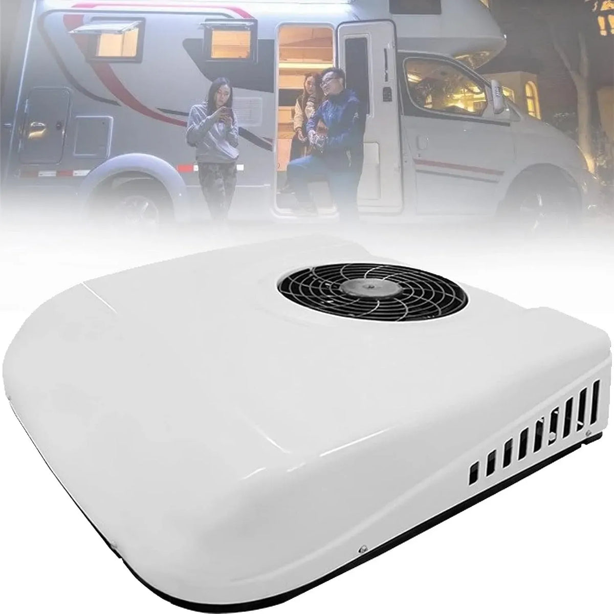 Klimaanlage 12V/24V White-12V, 12 V, Weiß, Bagger anwendbar