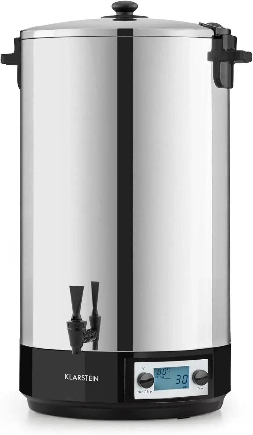 Klarstein Kochgeschirr, 60 L, 2500 W, 30 bis 100 °C, Timer, Warmhaltefunktion, Edelstahl, Edelstahl poliert