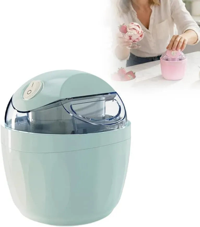 Mini-eismaschine, Mini-küchengerät, Dessertmaschine, Speiseeismaschine, Grün, für Zu Hause
