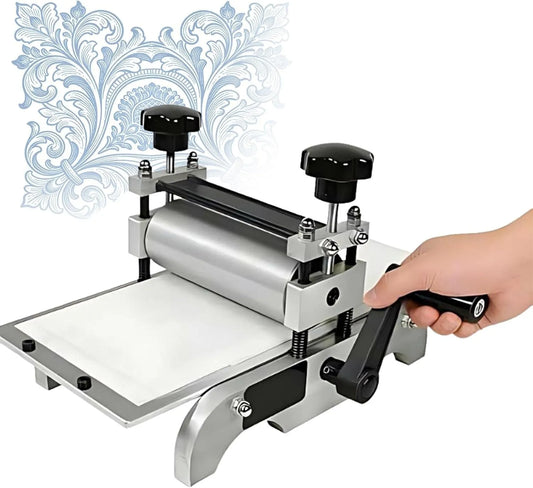 Drucker, Einstellbare Walze, Handbetriebene Flachdruckpresse