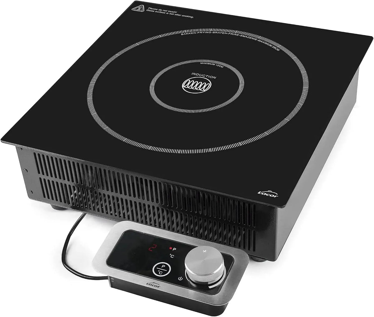 IPX3-System Durchmesser, 12 cm, 3500 W, 28 cm, tragbar, gewerblich, Schwarz, für Durchmesser zwischen Ø 12 cm und Ø 28 cm