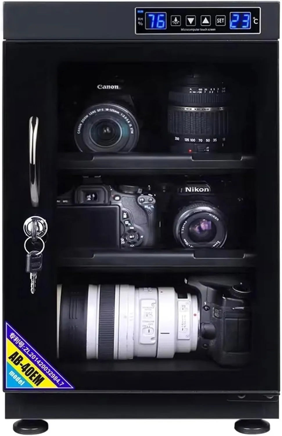 Trockenschrank, 40 L, Digitalanzeige, für Kameraobjektive