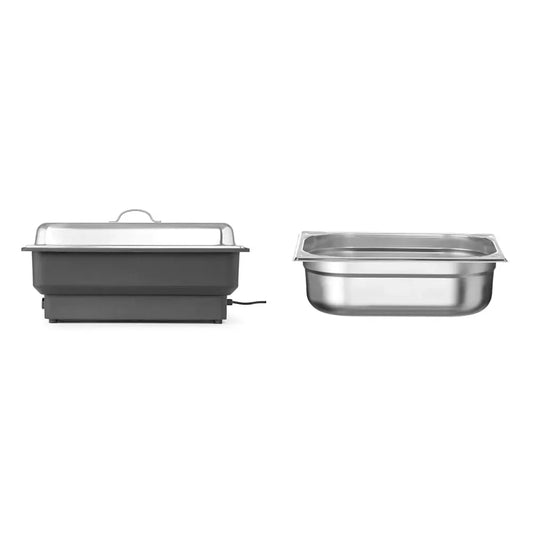Chafing Dish Warmhaltebehälter, 9 L, -40 bis 300 °C, HENDI, Edelstahl