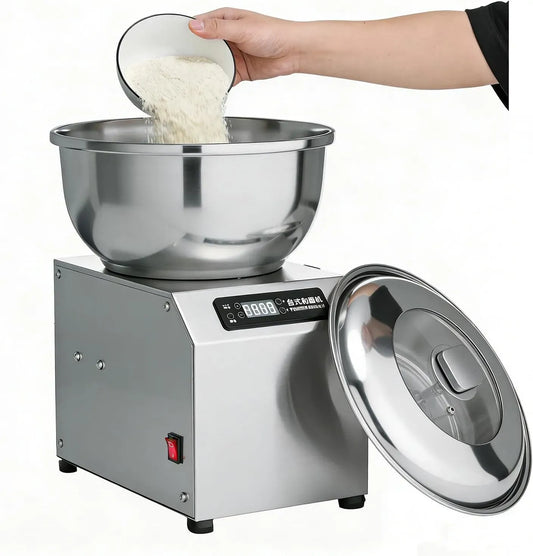 Teigknetmaschine, 8 Kg, Edelstahl, Glas, Gewerbliche