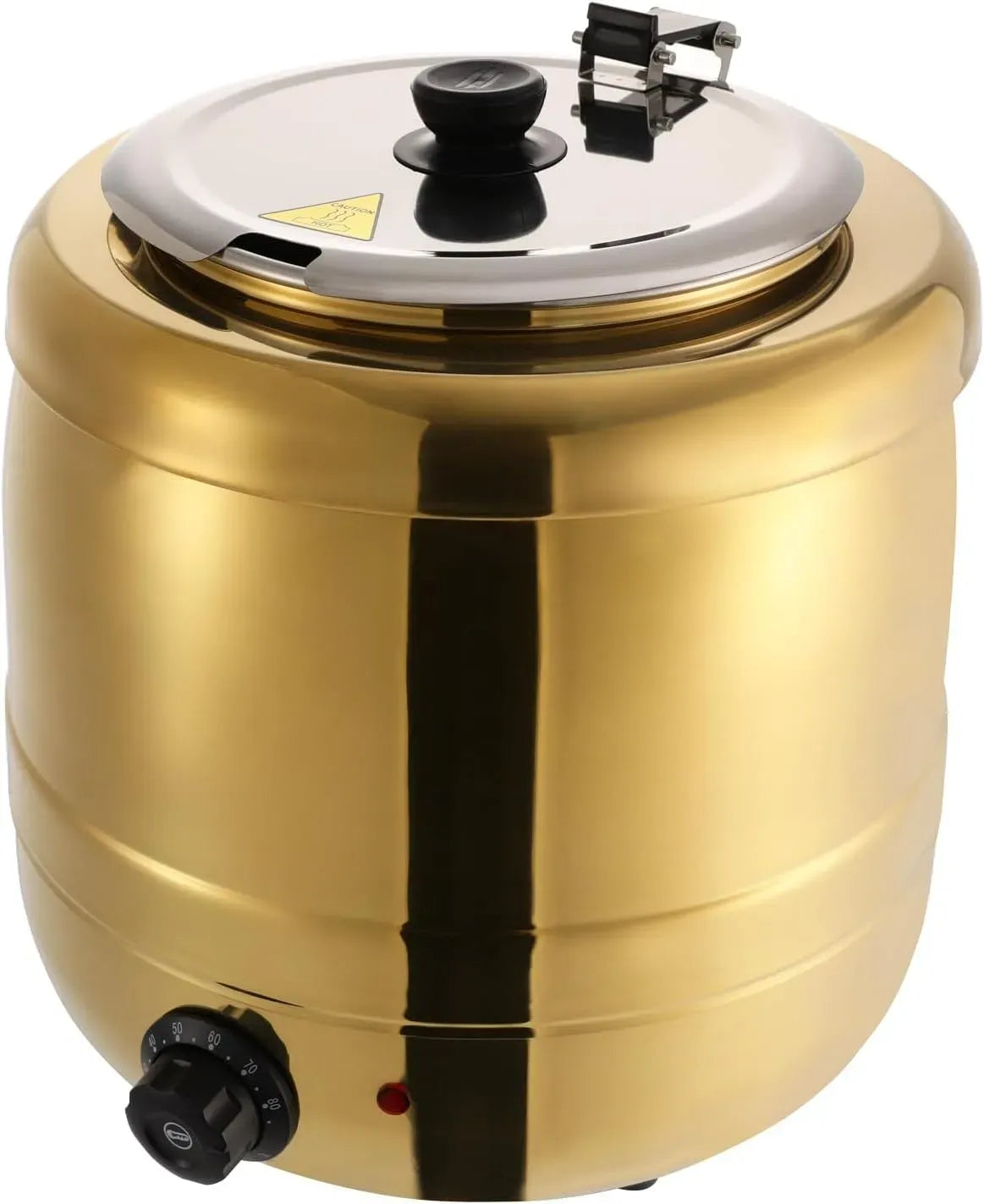 Suppentopf, 10 L, Edelstahl, Elektrisch, Klappdeckel