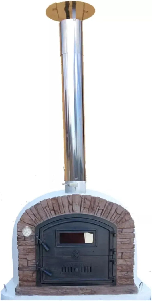 Elektrischer Pizzaofen, 33 cm, Holzbefeuerter AL100, Gastronomie, 4 Pizzen Ø 30–33 cm