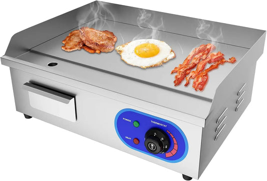 Elektrogrill, 3000 W, 220 V, Edelstahl, Silber, TAIMIKO