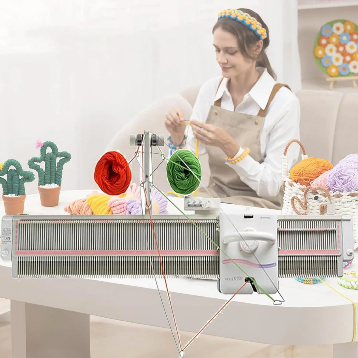 Gerätezubehör, leise, hocheffiziente Strickmaschine und leiser Betrieb, 150 Stiche