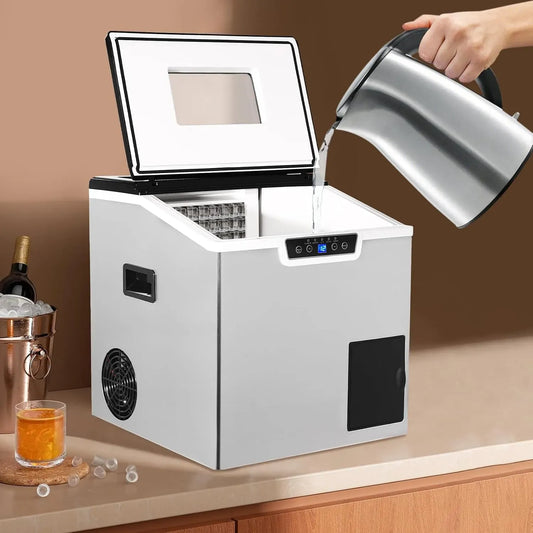 2in1 30-40kg Ice Maker, Eisbereiter, Eiscrusher, 1.8 L, 180 W, 40 kg, Eiswürfelbereiter