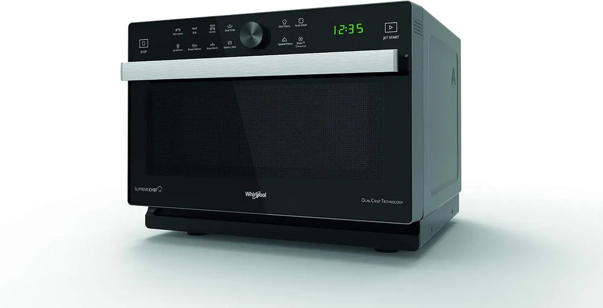 Whirlpool MWP 337 Mikrowelle, 33 L, 900 W, Grill, Mikrowellenofen, Schwarz, drehbar
