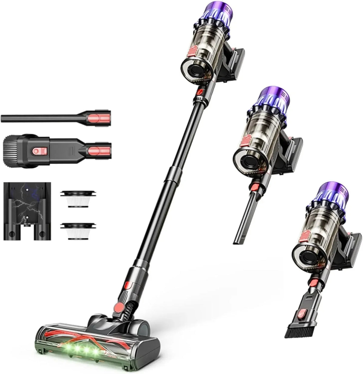 Staubsauger, 650 W, Hartböden & Tierhaare / 650 W -Violett