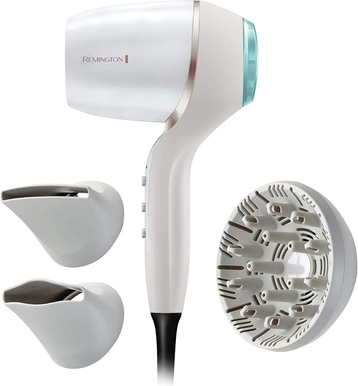 Wäschetrockner 160km/h EC9001, 2200 W, 160 km/h Luftstrom für schnelles Trocknen, 2 Stylingaufsätze