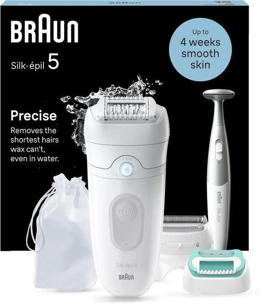 Braun Haarentferner, Epilierer, IPL-Haarentfernungsgerät, IP65, Weiß, für Langanhaltende Haarentfernung