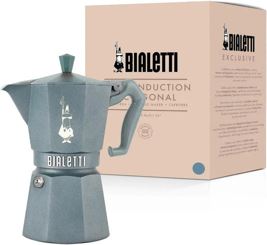 Espressokocher, 6 Tassen, aluminium, Bialetti Moka Exclusive Octagonal Induction 6 Tassen