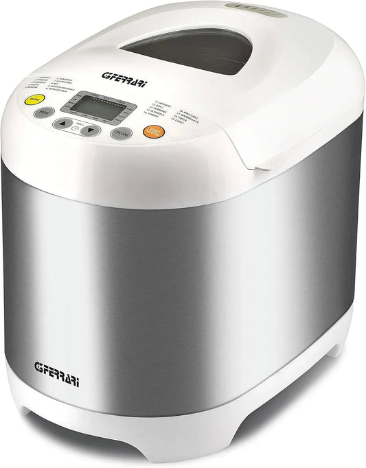 Brotbackautomat G10078, 550 W, 19 Programme, Brotbackmaschine, Edelstahl, Weiß