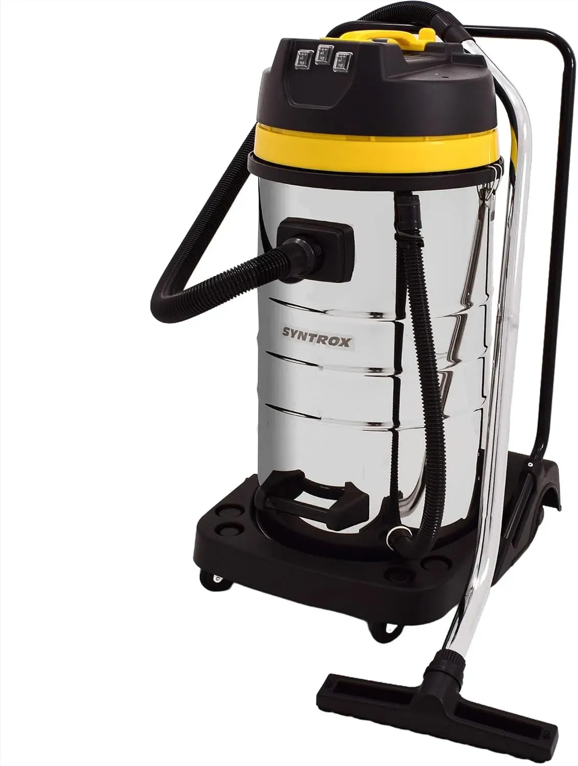 Staubsauger, 100 L, 3900 W, Edelstahl, elektrisches Staubsauggerät