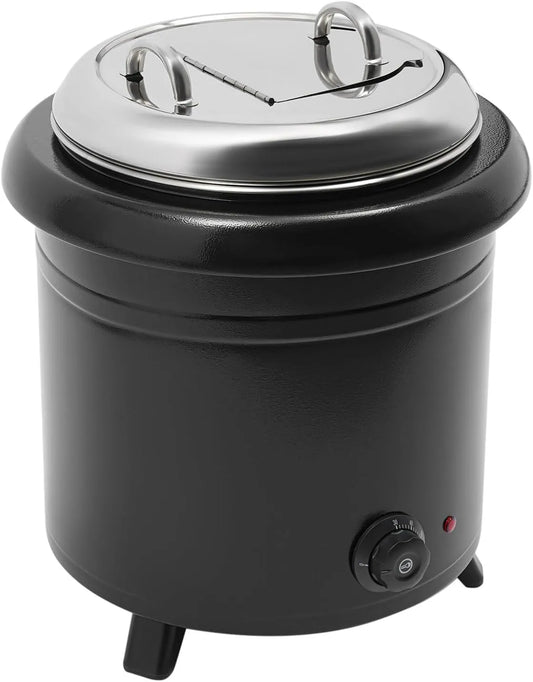 Warmhaltebehälter, Suppenwärmer, Suppenkocher, Suppentopf, Innentopf, 13 L, 400 W, Warmhaltefunktion, herausnehmbar, Edelstahl, Wärmefunktion