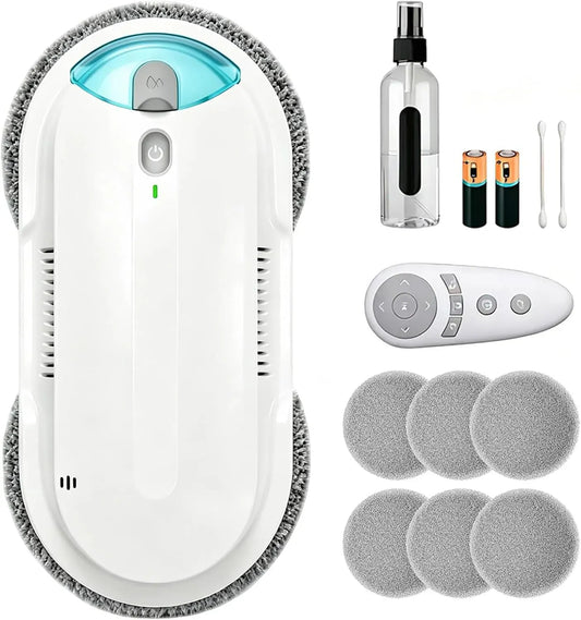 95-ml-Tank Fensterputzroboter, Fensterreiniger, elektrischer Fensterreiniger, Glas, Weiß, für Hochhausfenster und Glastüren