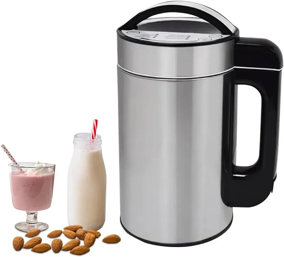 Pflanzenmilchbereiter, Sojamilchbereiter, Nussmilchbereiter, Suppenbereiter, 1.5 L, 800 W, Touch-Bedienung, Wärmefunktion, für Porridge & Säfte
