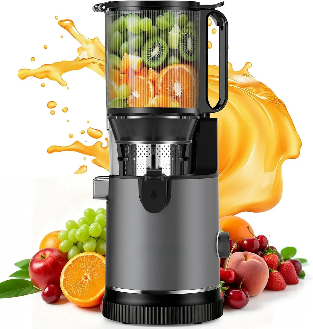 Entsafter, 400 W, Entsafter 3-in-1, USB, Slow Juicer 400W, BPA-frei