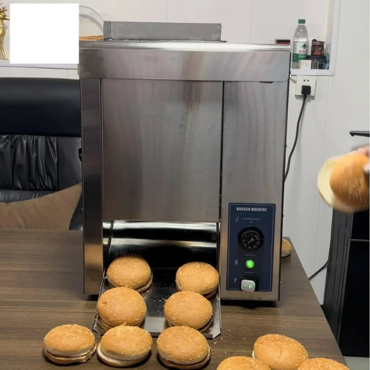 Toaster 2000-W-Hamburger-Backmaschine, 50 bis 316 °C, Restaurant, 2 Temperaturzonen, einstellbare Temperatur von 50 °C bis 316 °C