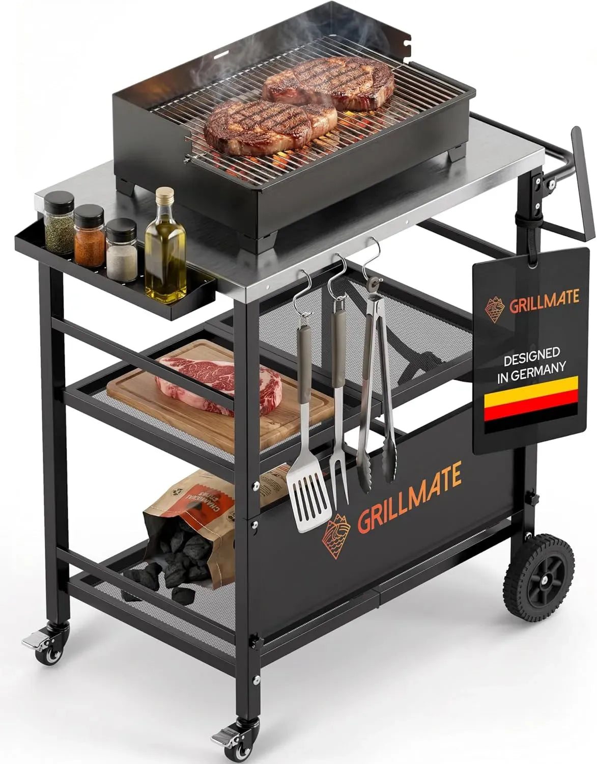 Grilltisch, Outdoor-Arbeitstisch für Grill, GRILLMATE