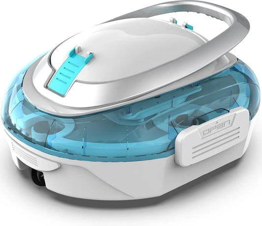 Poolroboter, Poolsauger, Akku, Poolreinigungsroboter, Poolreiniger, kabellos, Blau