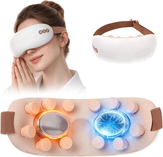Augenmassagegerät, Timer, leise, 5 Modi, Wärmefunktion, für trockene Augen
