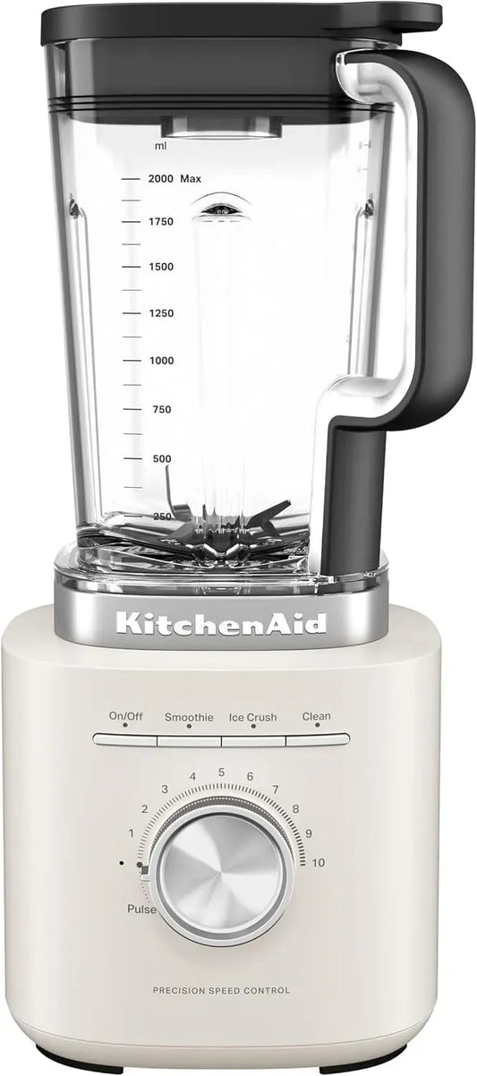 KitchenAid Standmixer, 2 L, Edelstahl, 2L BPA-Freier Behälter, Asymmetrische Edelstahlklingen, 10 Geschwindigkeiten