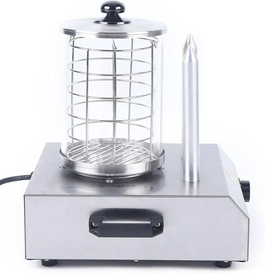 Bockwurstwärmer, Würstchenkocher, Wurstkocher, 16 × 21.5cm, 422 W, 0 bis 85 °C, 21.5 cm, 16 cm, Edelstahl, Wärmefunktion, Glas, Hot