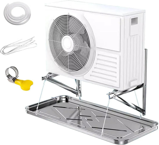 Klimaanlage, 99 x 48 cm, Edelstahl, Klimagerät, 3 m, Generisch Kondensatwannen-Set aus Edelstahl mit 3 m Schlauch