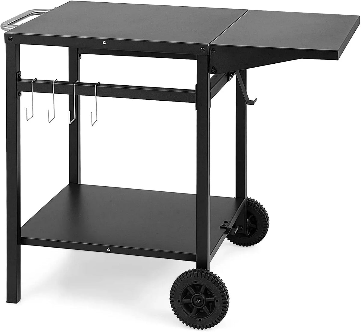 Zubereitungswagen, Allzweckwagen, Campingtisch, Servierwagen, Küchenwagen, Grilltisch, Rollwagen, Outdoor-Arbeitstisch für Grill, Transportrollen