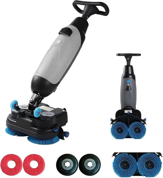 Scheuersaugmaschine, Akku, 17 Zoll, 250 W, 1200 m, Restaurant, kabellos, Grau, für Restaurants