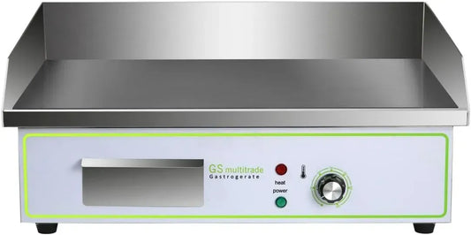 Elektrogrill, Tischgrill, elektrischer Tischgrill, Edelstahl, für gleichmäßig gegrilltes Fleisch. Aus Edelstahl mit gl