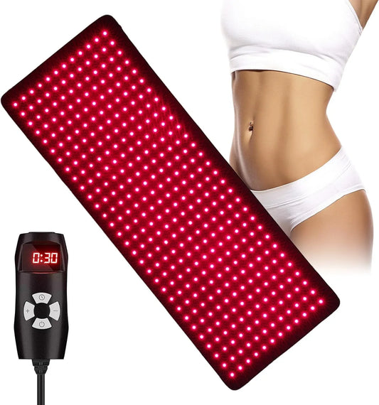Rotlichttherapie-Gürtel Plus, Rotlicht- und Infrarot-Therapiegürtel Plus, 360 LEDs, 31' x 12', 660 nm Rotlicht & 850 nm Nahinfrarotlicht für zu Hause