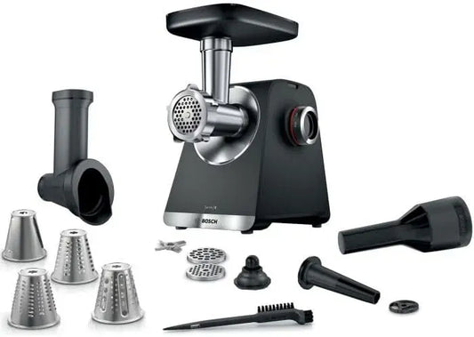 Bosch Serie 6 MFWS640B Fleischwolf, 500 W, 3,5 kg, Schwarz