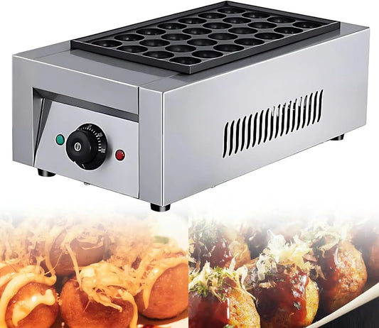 28holes Takoyaki-Maker, Antihaftbeschichtung, Edelstahl, für Den Gewerblichen Und Privaten Gebrauch 28holes, SHAHRYAR