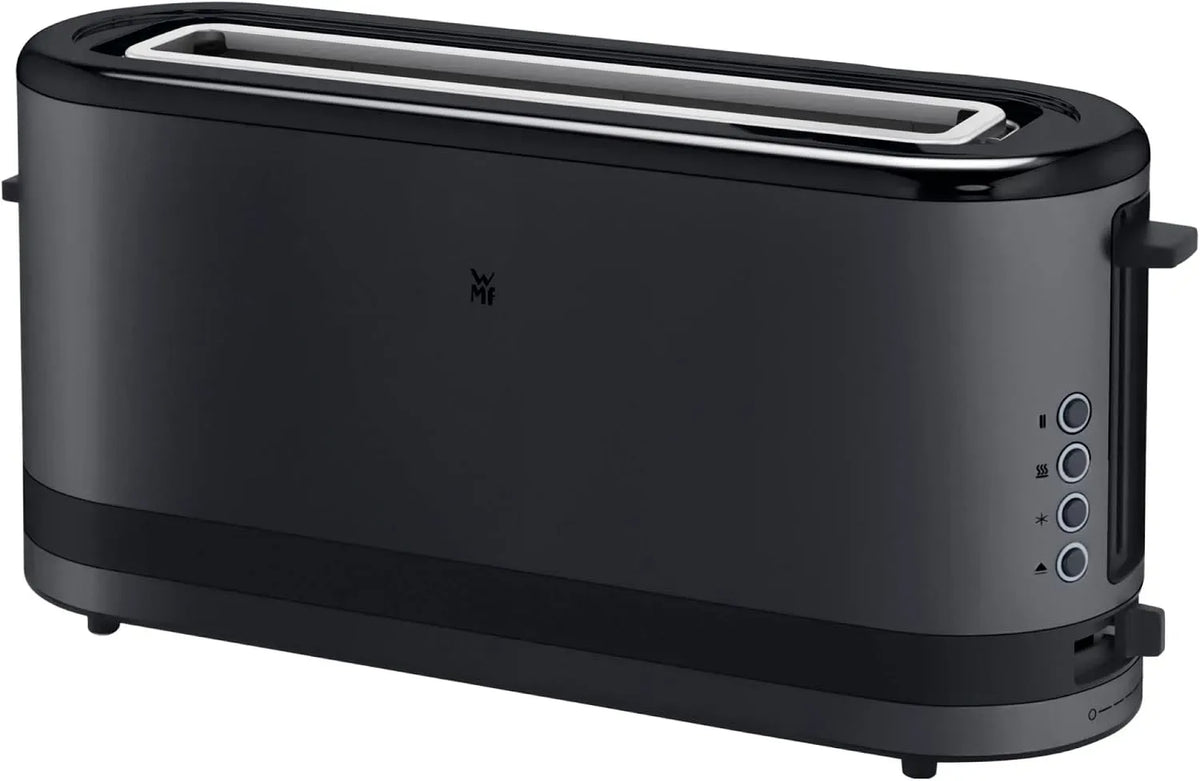 WMF Toaster, 900 W, schmal, Edelstahl, Schwarz, 7 Bräunungsstufen, XXL