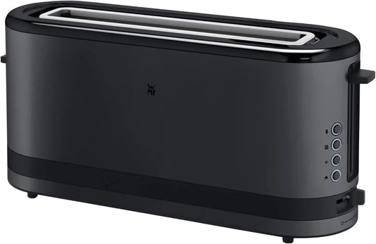 WMF Toaster, 900 W, schmal, Edelstahl, Schwarz, 7 Bräunungsstufen, XXL