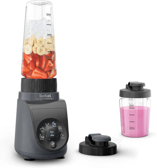 Tefal BL19JEF0 automatischer Reinigungsmodus, Blend Up Mini-Mixer, 1000 W, 8 Automatikprogramme, 400/700 ml, Powelix-Klingen, kompakt, Silence-Modus