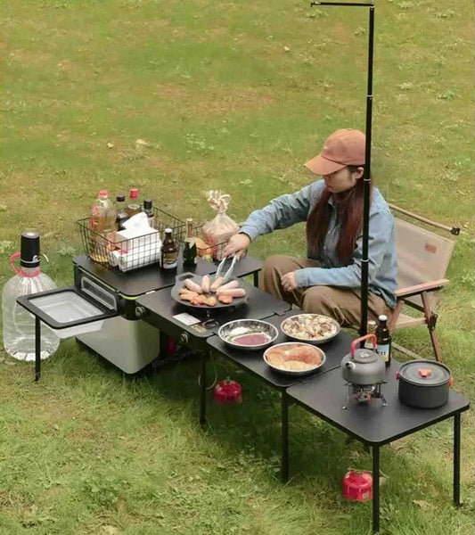 Campingkocher, tragbar, Outdoor, Grill, ideal für Abenteurer & Outdoor-Enthusiasten, kompakter Grill für Picknick