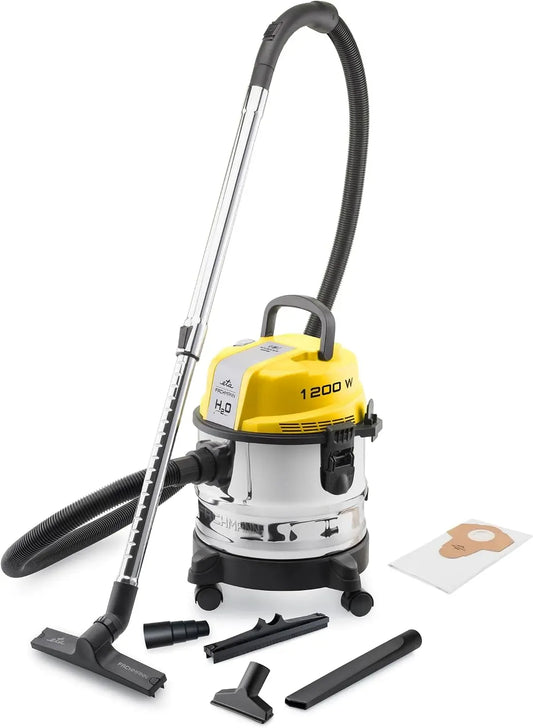 Staubsauger, 15 L, ETA I 1, Schwarz, Tepp ch- & Parkettdüse Zubehörhalterung Schwarz-Gelb, 1.200 W