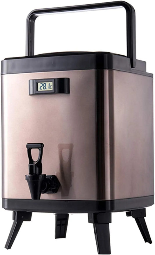 Wasserkocher, 10 L, Edelstahl, Gewerblicher Heißwasserspender aus Edelstahl